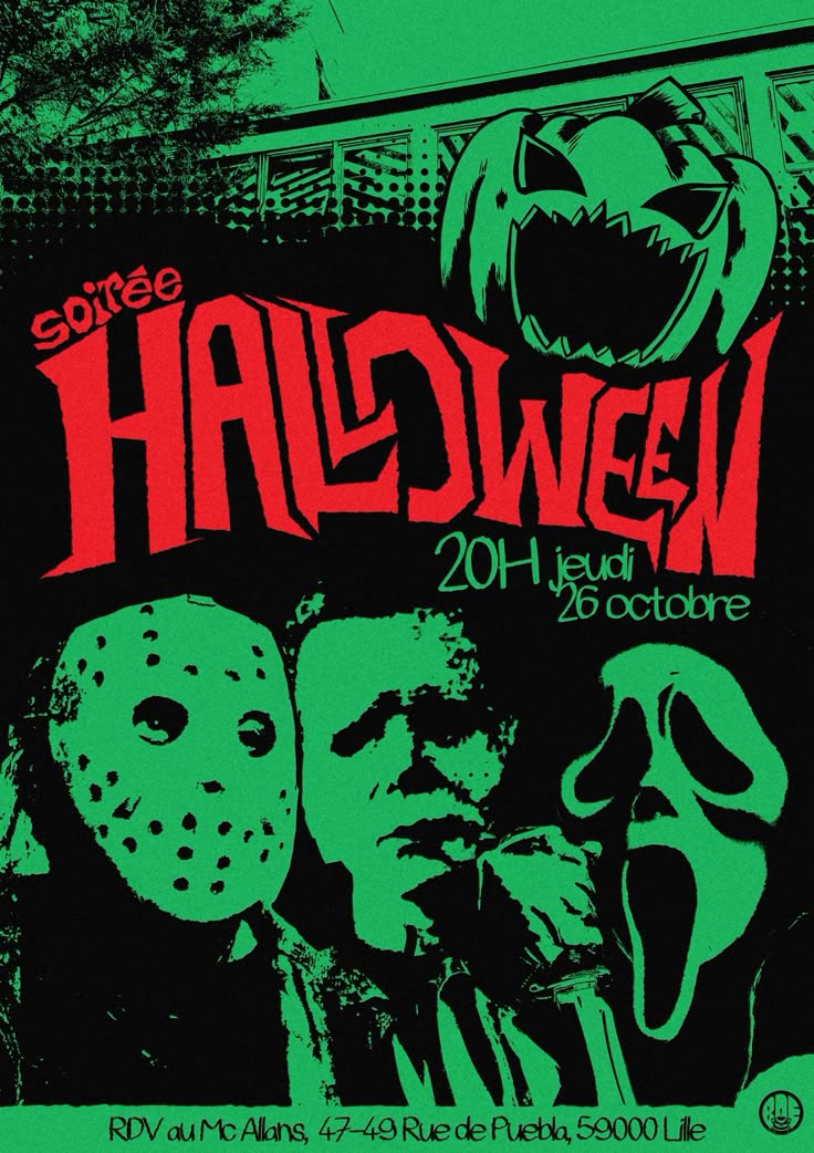 The Haunted Rave Party Flyer