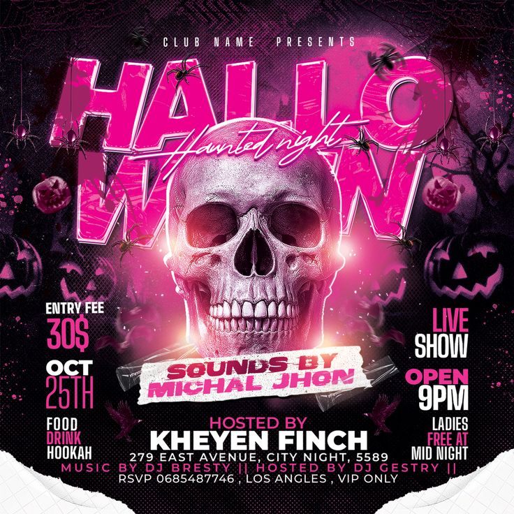 Halloween Haunt Night Party Flyer